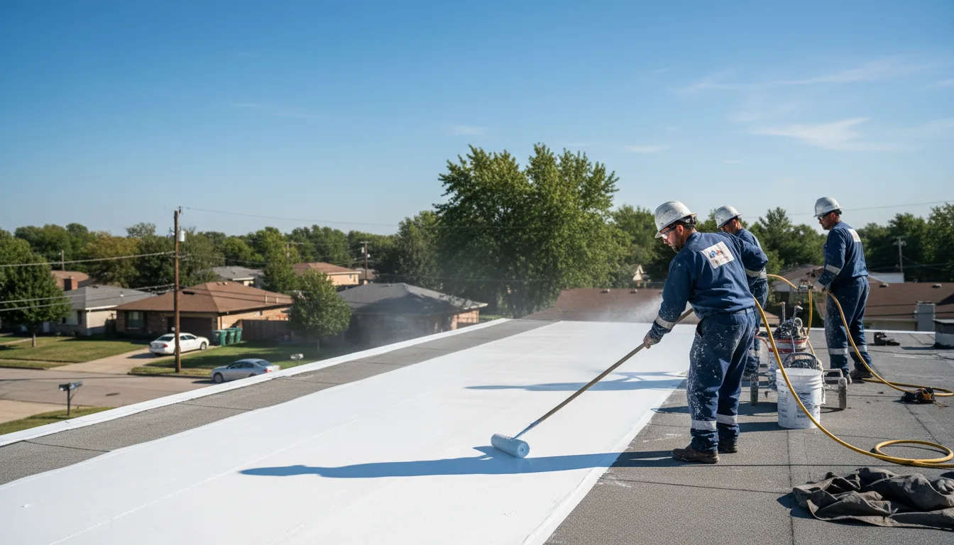 Commercial roof coating in Grand Prairie, TX near me